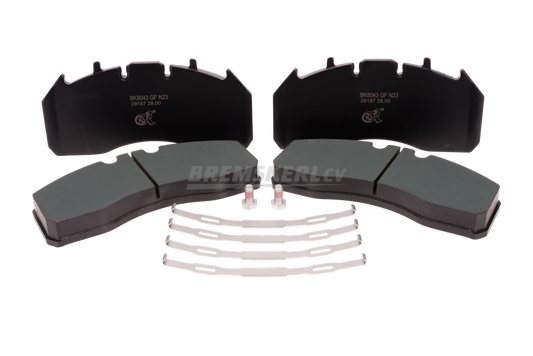 Bremskerl 8043 Premium Brake Pads for Meritor EX225H2
